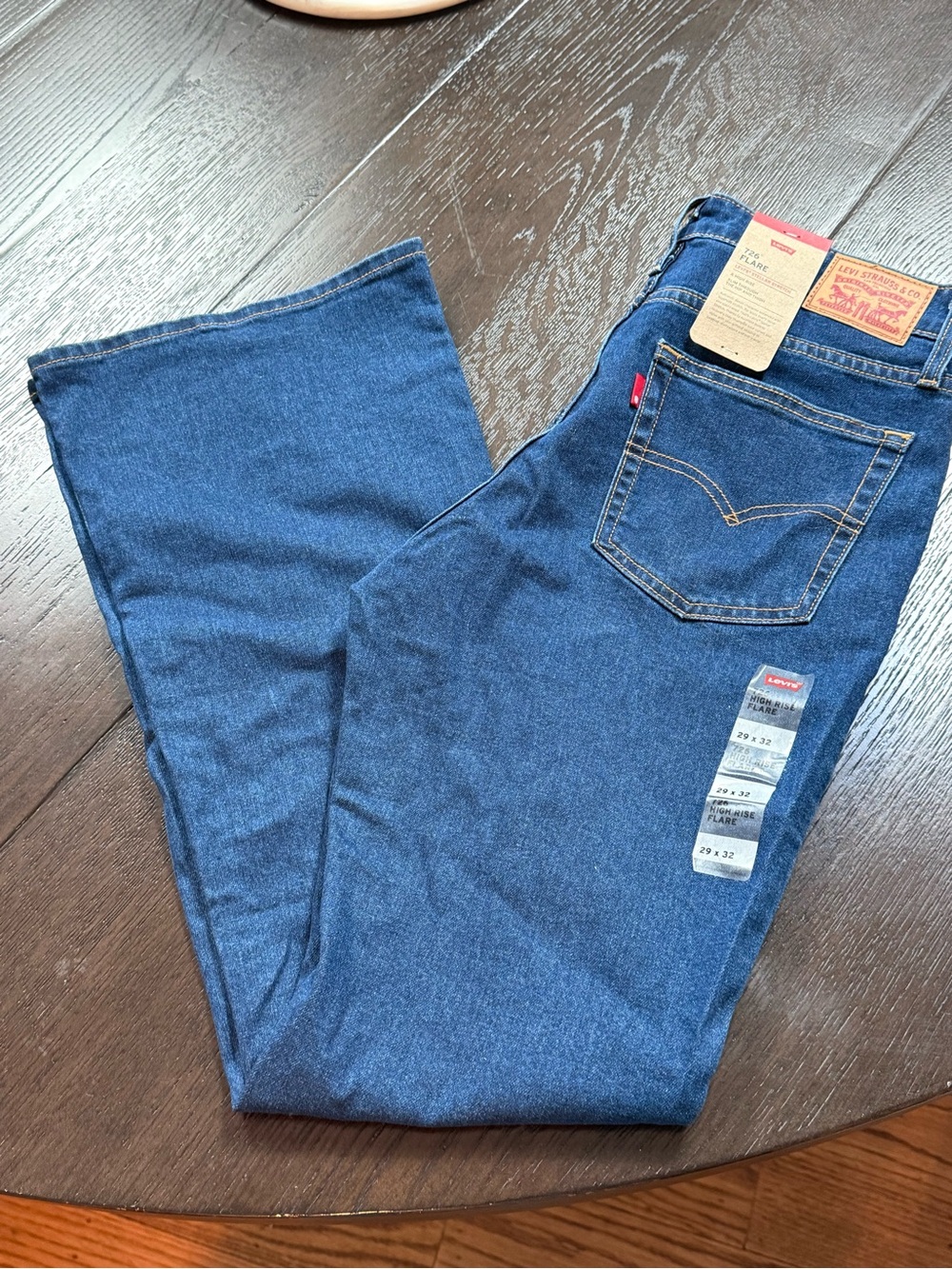 Levi's Women's 726 High Rise Flare Jeans - Classic Dark Wash